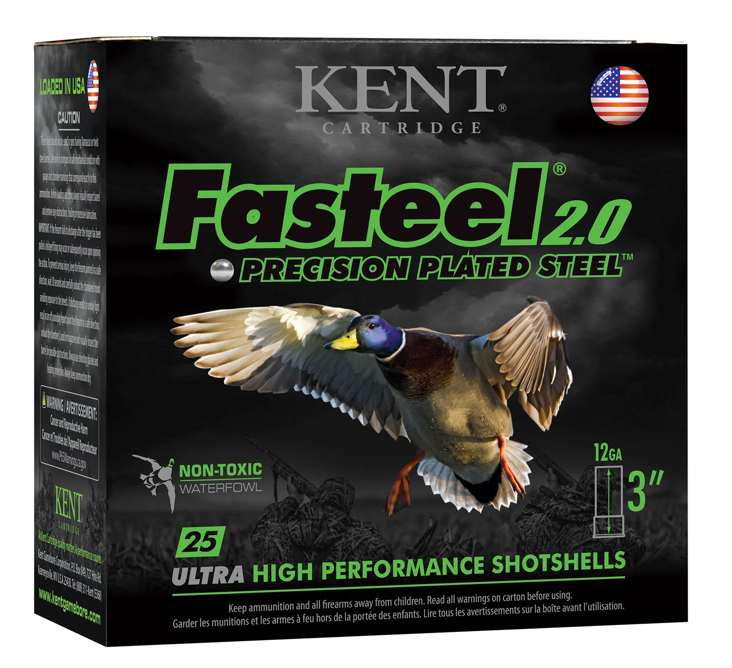 Kent Fasteel 2.0 12 Ga 3 in 1-3/8 oz #2 25ct
