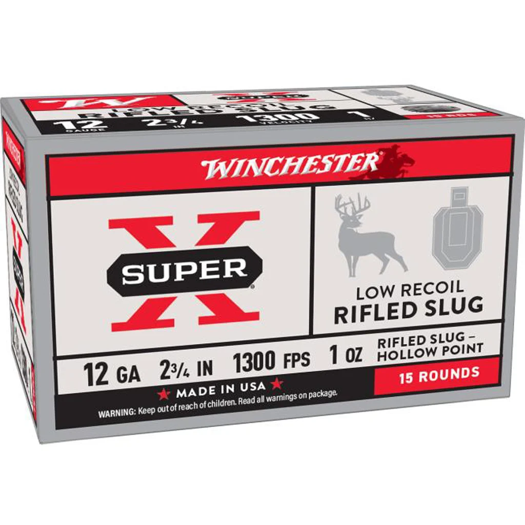 Winchester Super-X Low Recoil Rifled Slug 12 Ga 2-3/4 in 1 oz 15rd