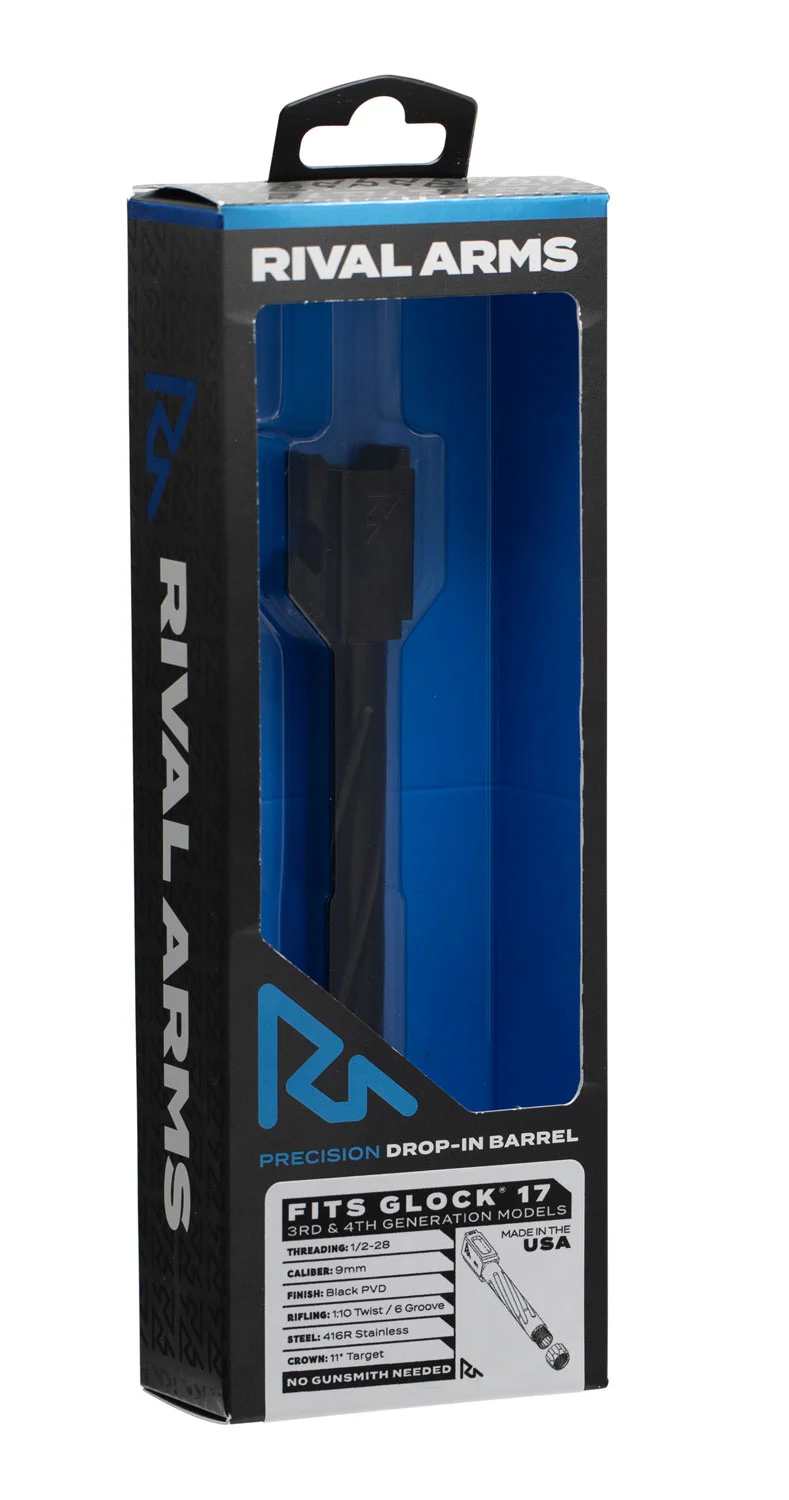 Rival Arms RA20G102A Precision Barrel for Glock 17 Gen3/4 — 9mm 4.49 in