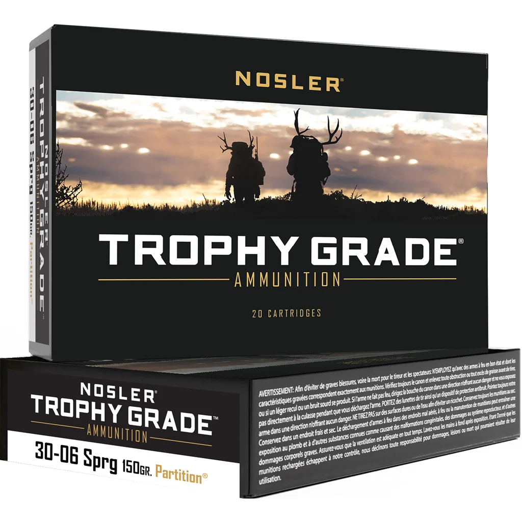 Nosler Trophy Grade .30-06 150 gr Spitzer Partition – 20 rd