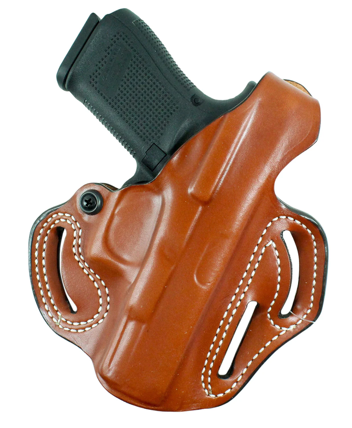DeSantis Gunhide Thumb Break Scabbard OWB Tan Leather – Right Hand