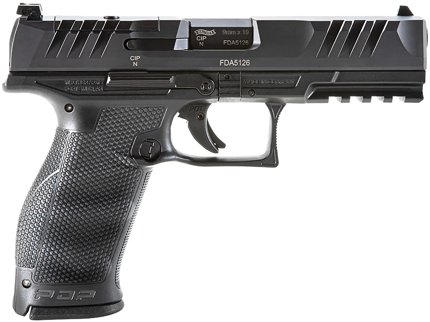 Walther PDP Full Size 9mm 4.5 in Optic Ready, 2x10rd, Black
