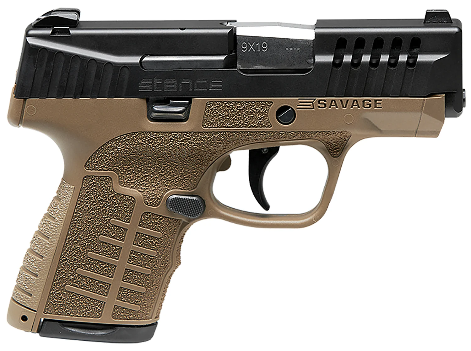 Savage Stance 9mm 3.2″ FDE TruGlo Night Sights