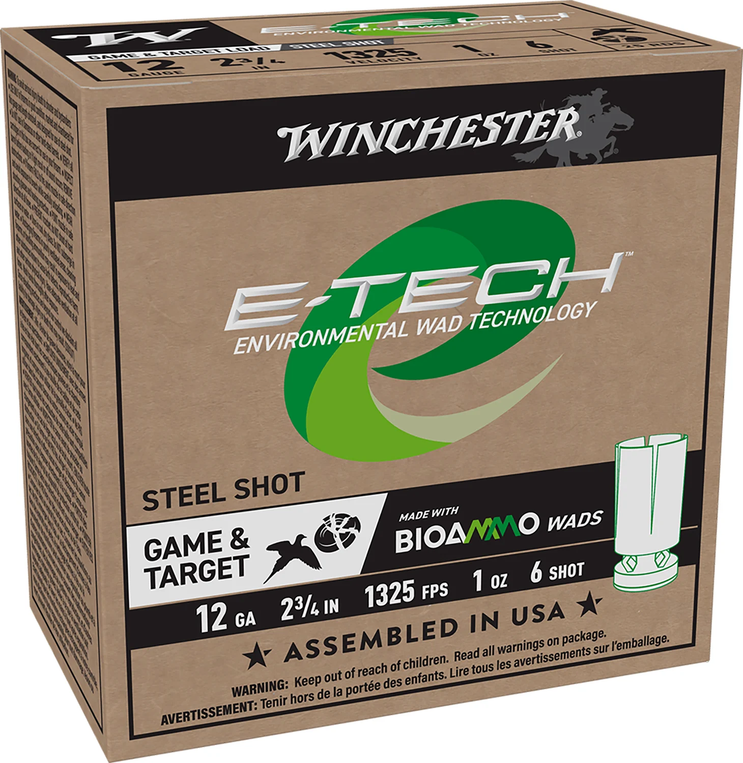 Winchester E-Tech 12 Gauge 2.75″ #6 1 oz – 25rd Box