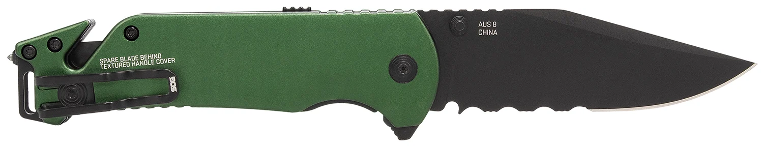 SOG Escape 2.0 Folding Knife 3.40″ Clip Point Part Serrated