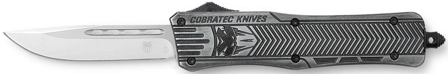 CobraTec CTK-1 Medium OTF Knife, 3-inch D2 Drop Point