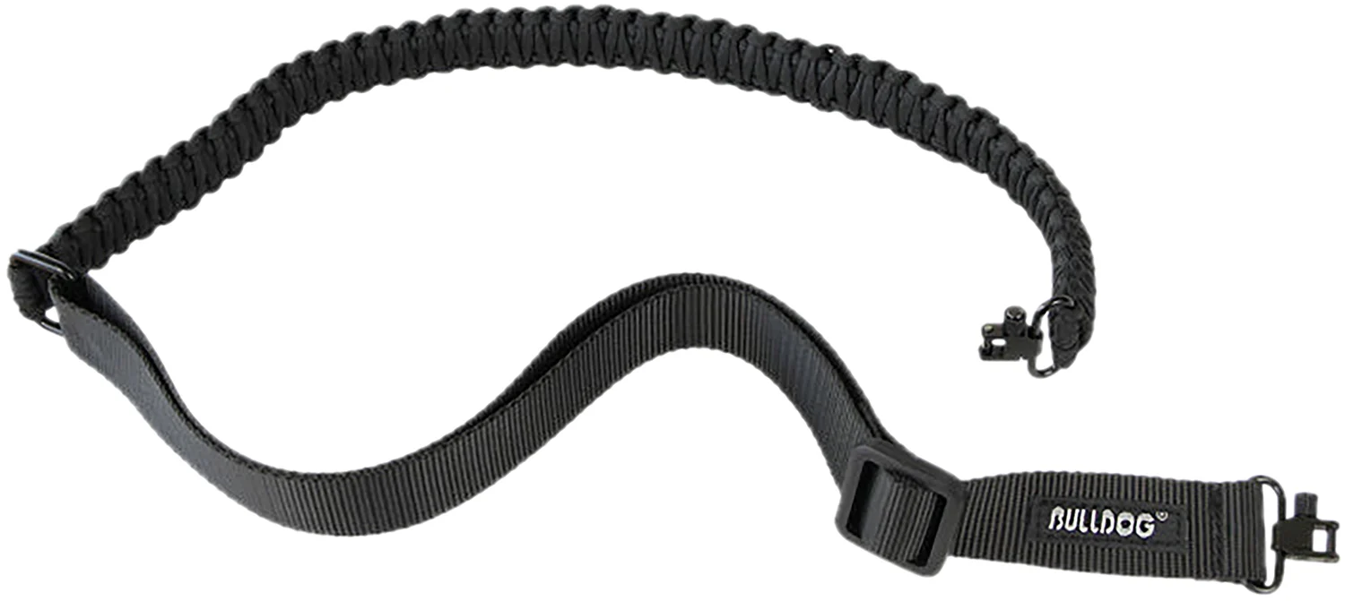 Bulldog Paracord Rifle Sling w/ Locking Swivels — Black