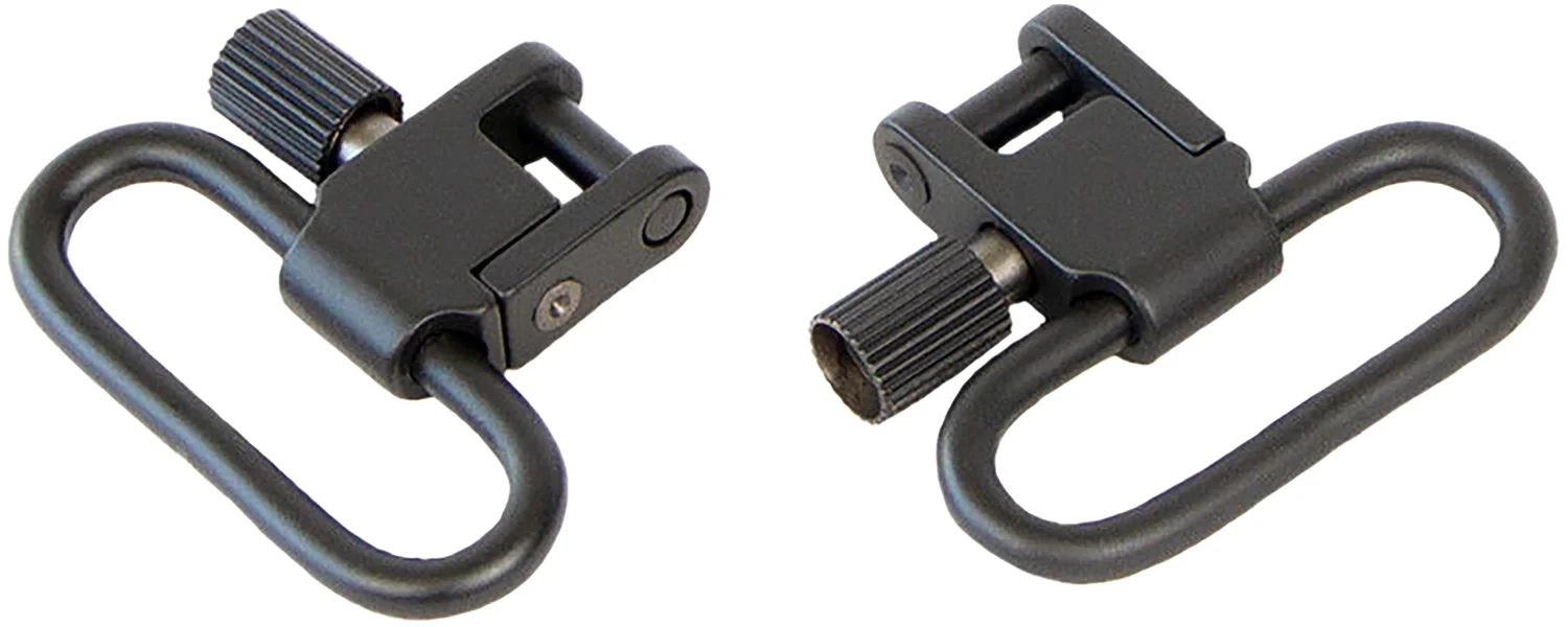 Bulldog Deluxe Locking Swivel Set 1.25″ Black