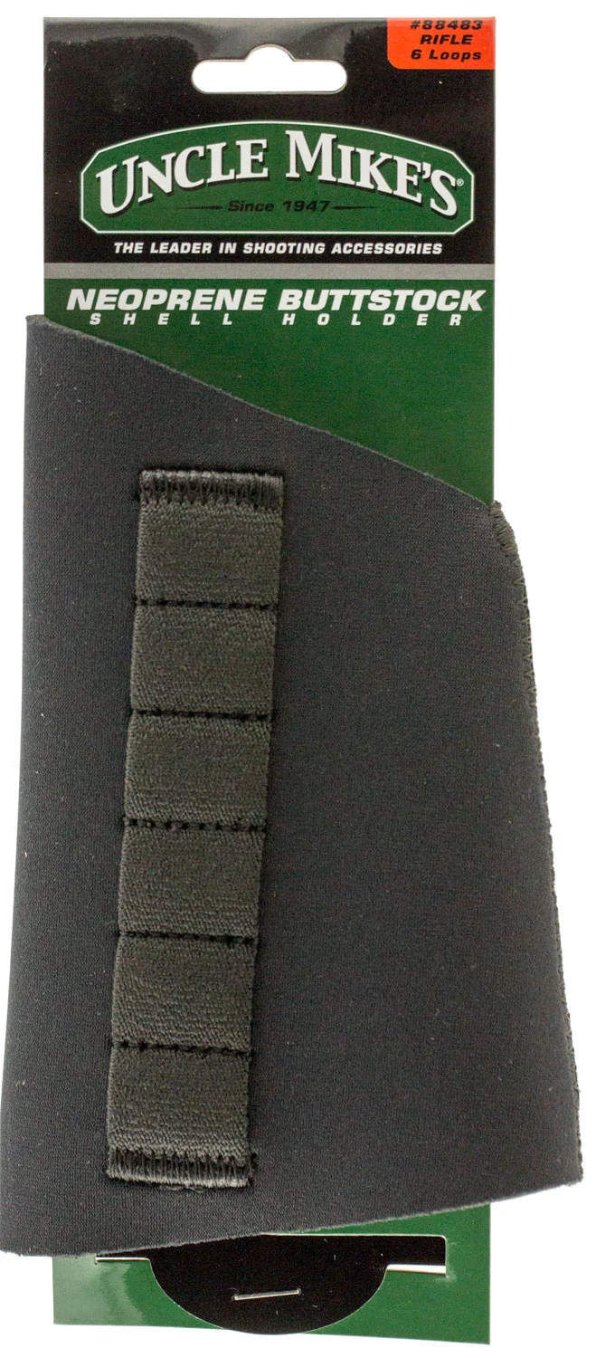 Uncle Mikes Buttstock Shell Holder, Neoprene 6-Loop