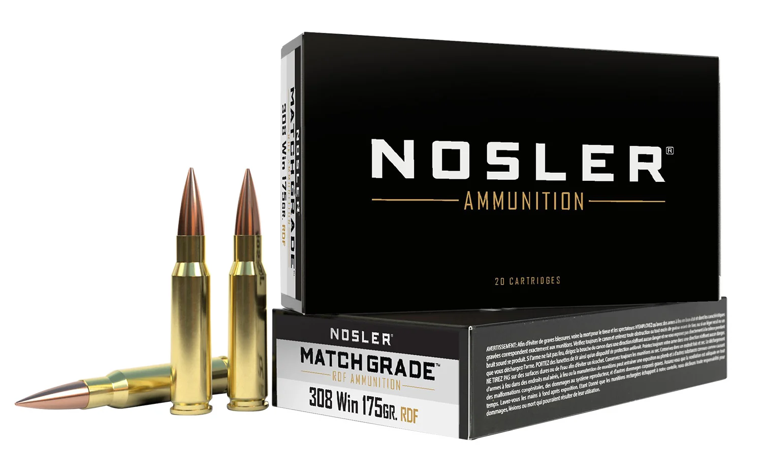 Nosler Match Grade RDF .308 Win 175gr HPBT 20rd