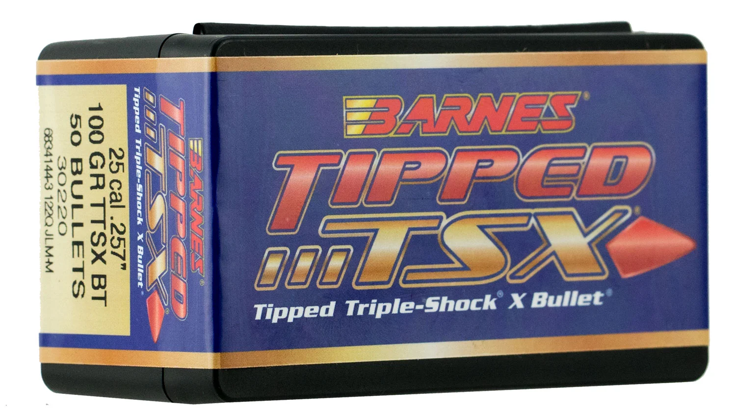 Barnes TTSX Tipped .25 Cal 100 gr Boat Tail, 50/Box