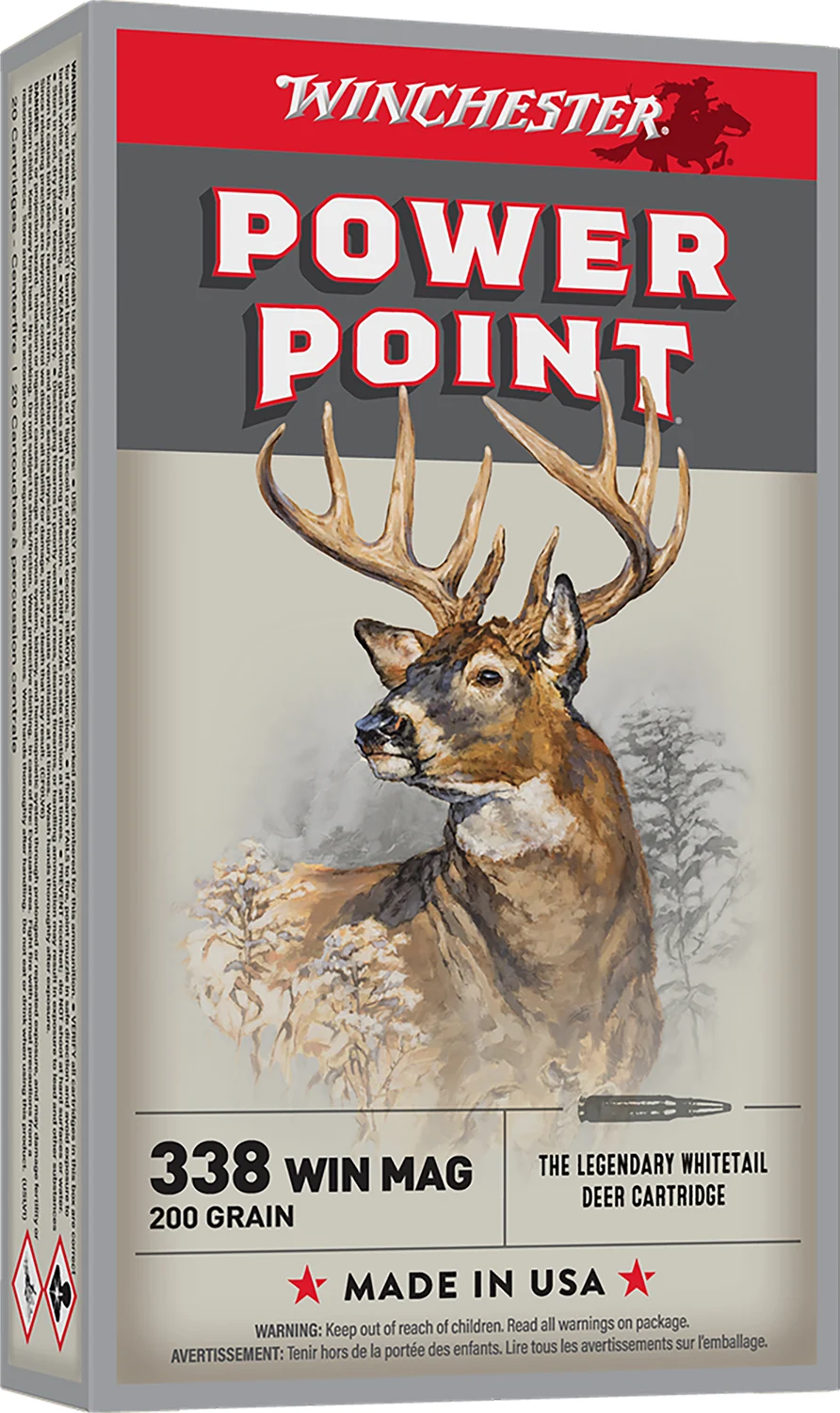 Winchester Super-X Power-Point .338 Win Mag 200 gr 20rd