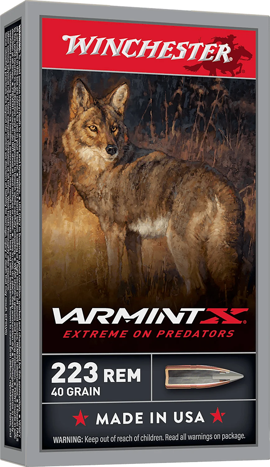 Winchester Varmint X .223 Rem 40gr Polymer Tip 20rd Box