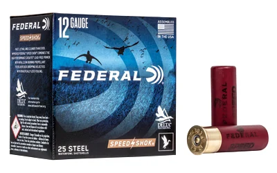 Federal Speed-Shok 12 Gauge 3 in 1 1/4 oz #4 Steel 25rd