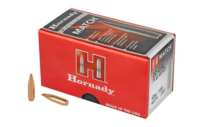 Hornady Match .22 Cal (.224) 75 gr BTHP — 100/Box