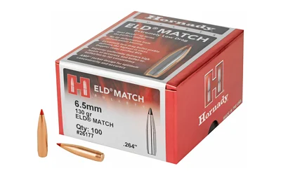 Hornady ELD Match 6.5mm .264 130 gr 100/Box