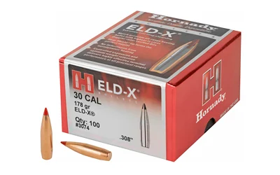 Hornady ELD-X .308 178 gr Boat Tail Polymer Tip Bullets