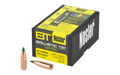 Nosler Ballistic Tip .30 Cal 165 gr Spitzer BT – 50/Box
