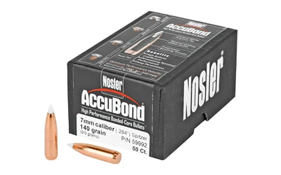 Nosler AccuBond 7mm (.284) 140gr Spitzer BT — 50/Box