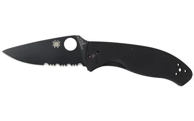 Spyderco Tenacious G-10 Combo Black Knife