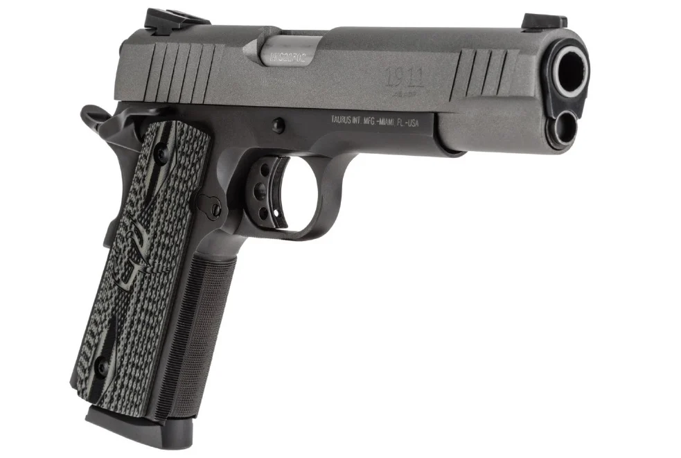 Taurus 1911 .45 ACP 5in Cerakote Gray Slide VZ Grips
