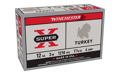 Winchester Super-X Turkey 12ga 3″ 1-7/8oz #4 10rd Box