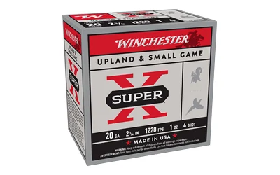 Winchester Super-X 20 Gauge 2.75″ 1 oz #4 Shot 25rd