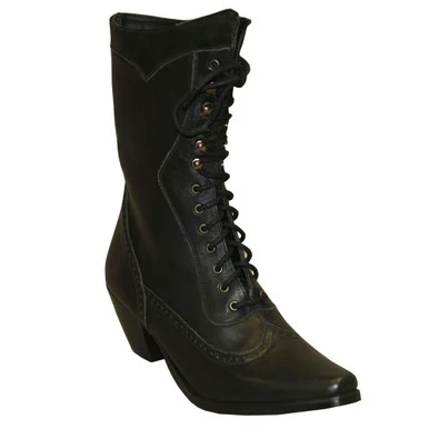 ABILENE Women's Rawhide Victorian Lace Up Boots