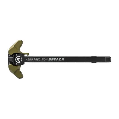 Aero Precision Breach Charging Handle, Ambidextrous Small Levers, Black/OD Green