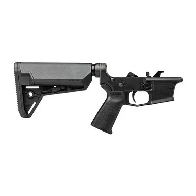 Aero Precision EPC-9 Carbine Complete Lower, MOE Grip, MOE SL-S Stock, Black Anodized