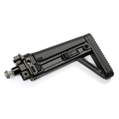 B&T MBT Folding Stock, 8-Position Adjustment, Hydraulic Buffer, Black