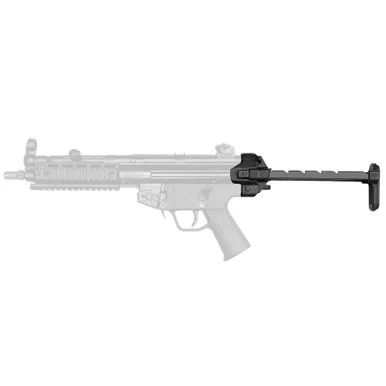 B&T Telescopic Stock, Folding & Collapsible, Black