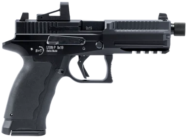 B&T USW-P, 9MM Luger, 4.90" Barrel, 17+1 Rds, Black