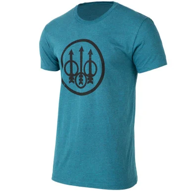 BERETTA Men's Trident Logo Teal Blue SS T-Shirt (TS228T18900059)