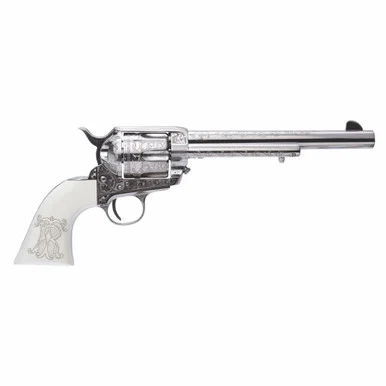 CIMARRON Teddy Roosevelt Laser Engraved Frontier .45 LC 7.5in 6rd Revolver (PP415LNTRII)