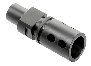 CMMG 57DA5BE Flash Hider, M12x1 LH Threads, Black Steel