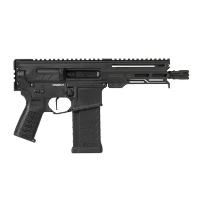 CMMG Dissent Mk4 5.7x28mm 6.5in 32rd Armor Black Semi-Automatic AR Pistol (54AA847-AB)