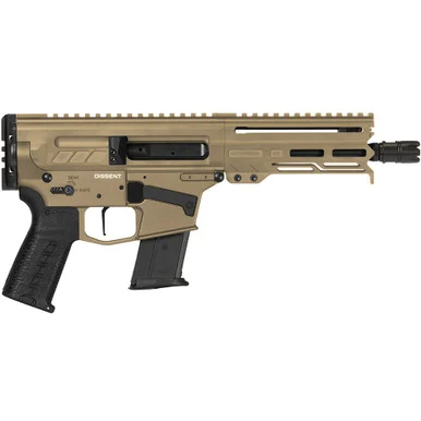 CMMG Dissent MK57 5.7x28mm 6.5in 20rd Coyote Tan Pistol (57AA8D5-CT)