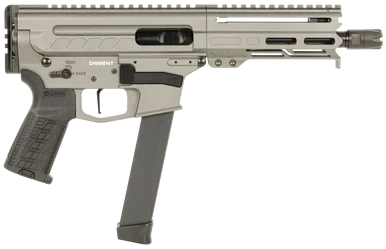 CMMG Dissent MKGS, 9MM Luger, 6.50" Barrel, 33 Rds, Tungsten Gray
