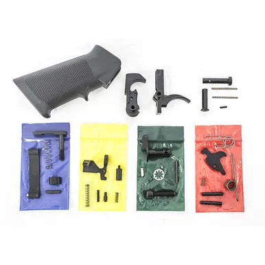 CMMG Lower Parts Kit, AR-15, Mil-Spec, Black Finish