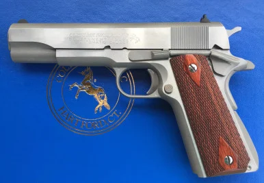 Colt 1911 Government, .45 ACP, 5.00" Barrel, 7 Rds, Stainless Steel