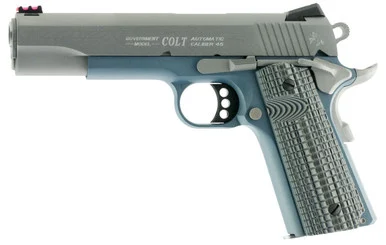 Colt Competition Titanium Blue, 45ACP, 5.00" Barrel, Stainless Steel
