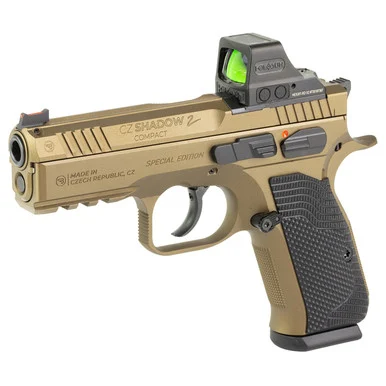 CZ Shadow 2 Compact, 9MM, 4" Barrel, 15 Rds, Burnt Bronze
