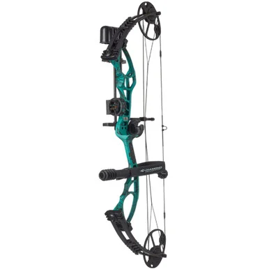 DIAMOND ARCHERY Edge XT RH Teal Country Roots Compound Bow With Package (A10961)