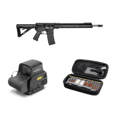 DIAMONDBACK DB15 .223 Wylde 18in 30rd Semi-Automatic Rifle with EOTECH EXP S3 1 MOA Dot with 68 MOA Ring Night Vision Compatible Holographic Sight and GRITR Multi-Caliber Gun Cleaning Kit
