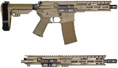 Diamondback DB15, 5.56 NATO/300 AAC Blackout, 7.00"/10.00" Barrel, 30 Rds, Black Nitride/Flat Dark Earth