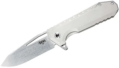 Diamondback SouthernGrind Penguin DropPoint Titanium, 3.50" Blade, Stonewashed, Titanium Handle