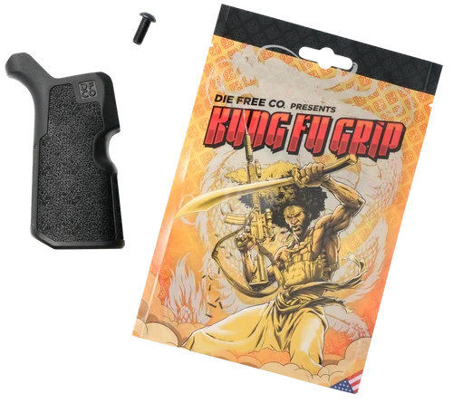 Die Free Co Kung Fu Grip Black Nylon Fits AR-15/M4/AR10/SR25, For Fighting Stance Improvement