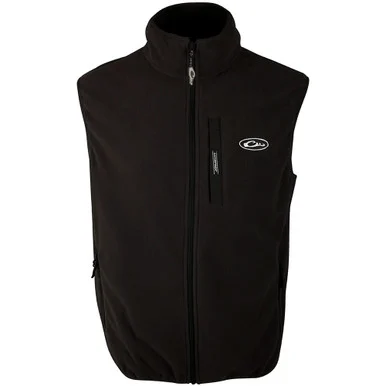 DRAKE Camp Black Fleece Vest (DW1603-BLK)