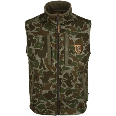 DRAKE Heavyweight Silencer Old School Green Vest (DNT1012-037)